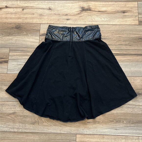 Tripp Nyc High Low Skirt SZ Small Black Witchy Belt Buckle Gothic Back Zip - Picture 8 of 9